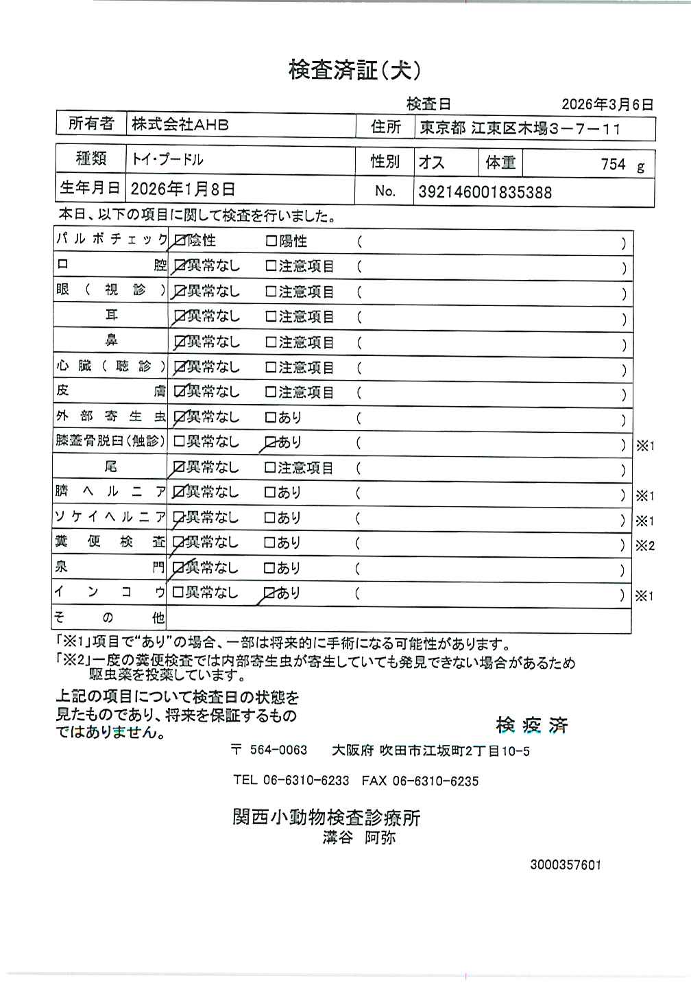 トイ・プードル