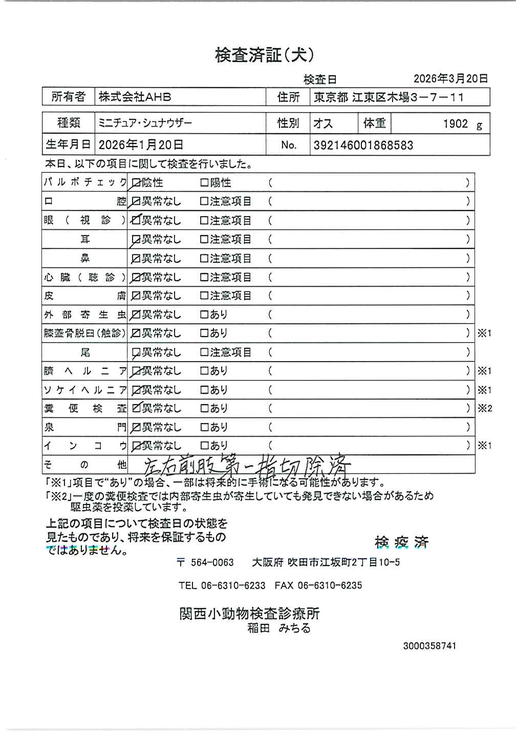 ミニチュア・シュナウザー