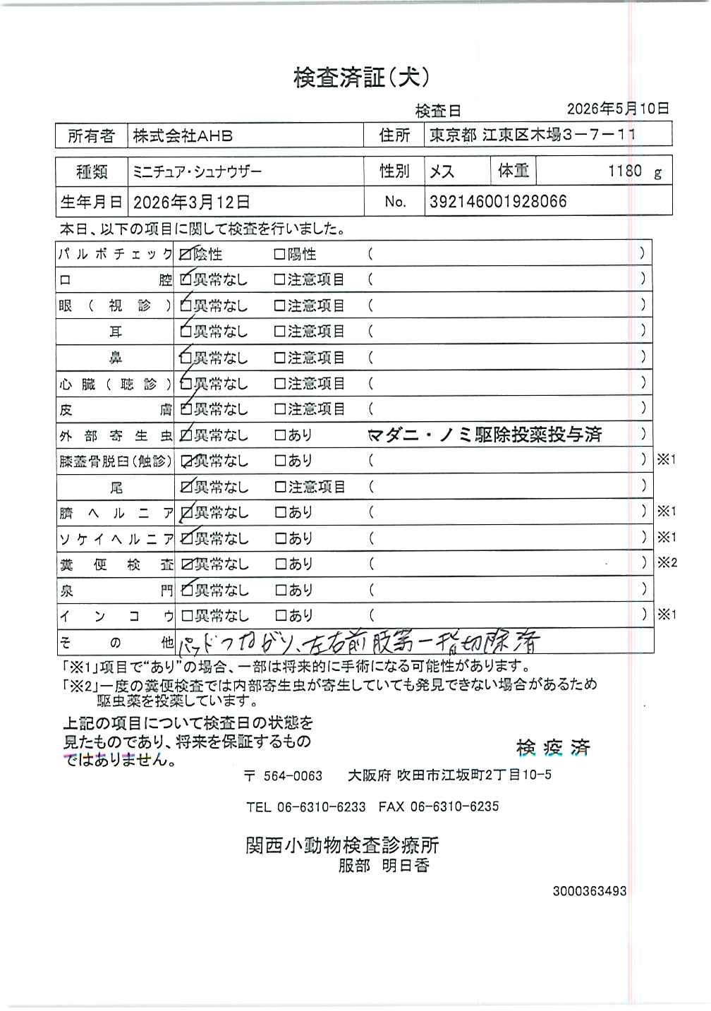 ミニチュア・シュナウザー