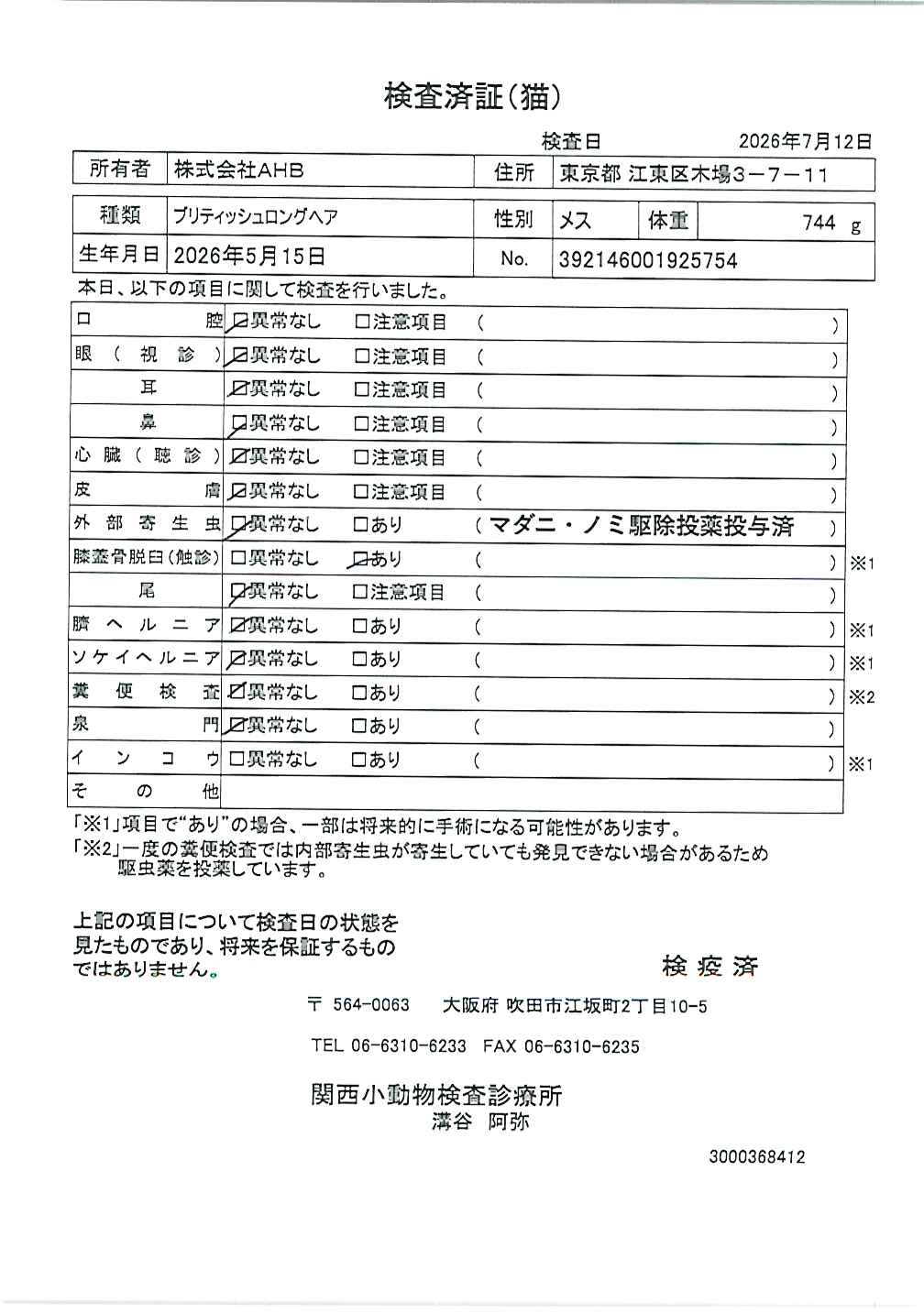 ブリティッシュロングヘア