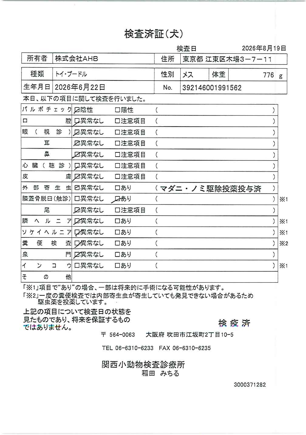 トイ・プードル