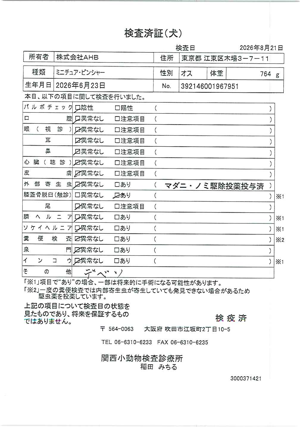ミニチュア・ピンシャー