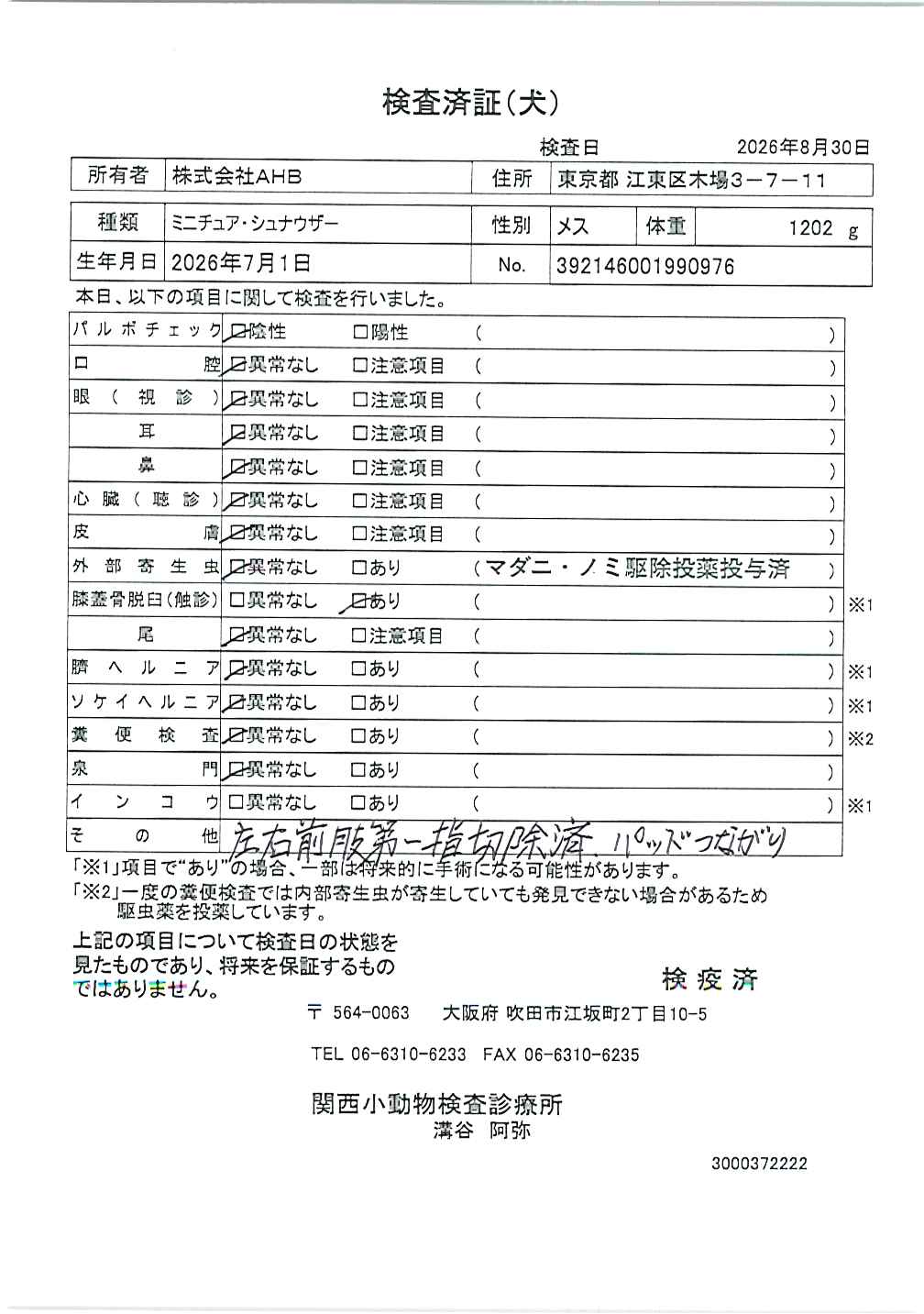 ミニチュア・シュナウザー