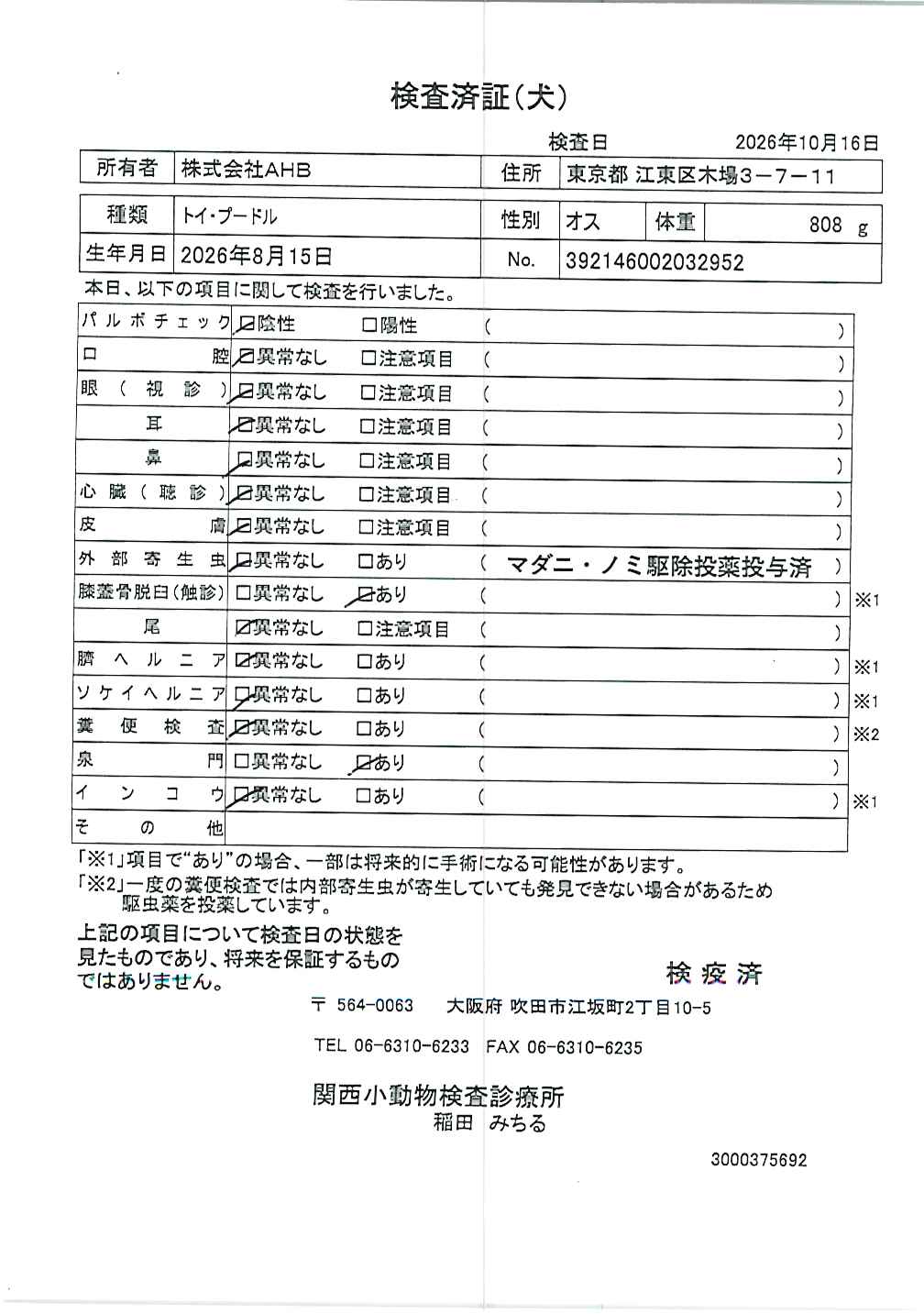 トイ・プードル