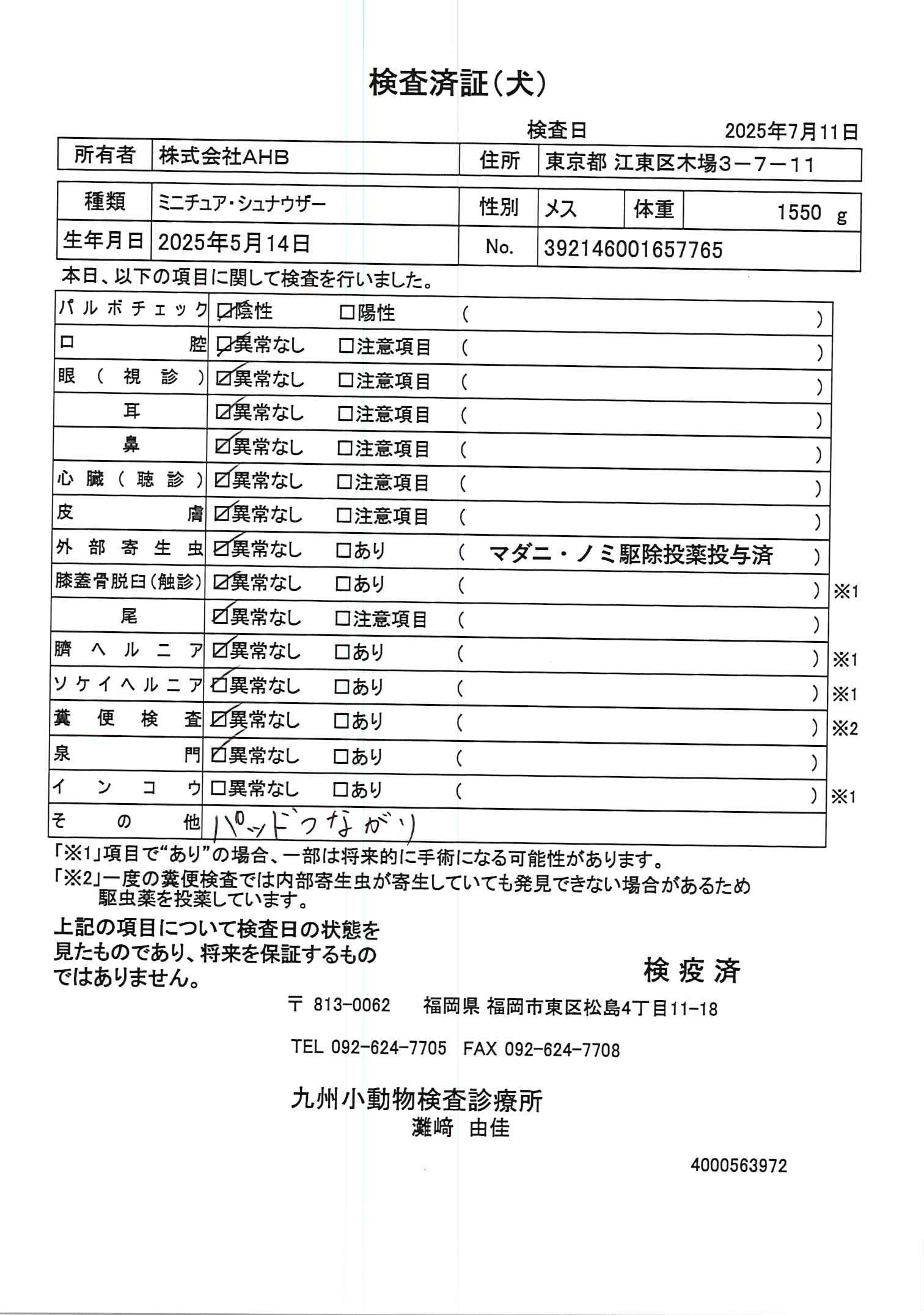 ミニチュア・シュナウザー