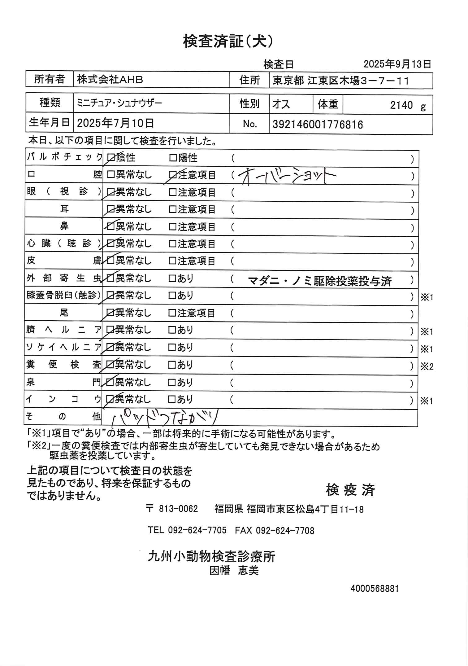ミニチュア・シュナウザー