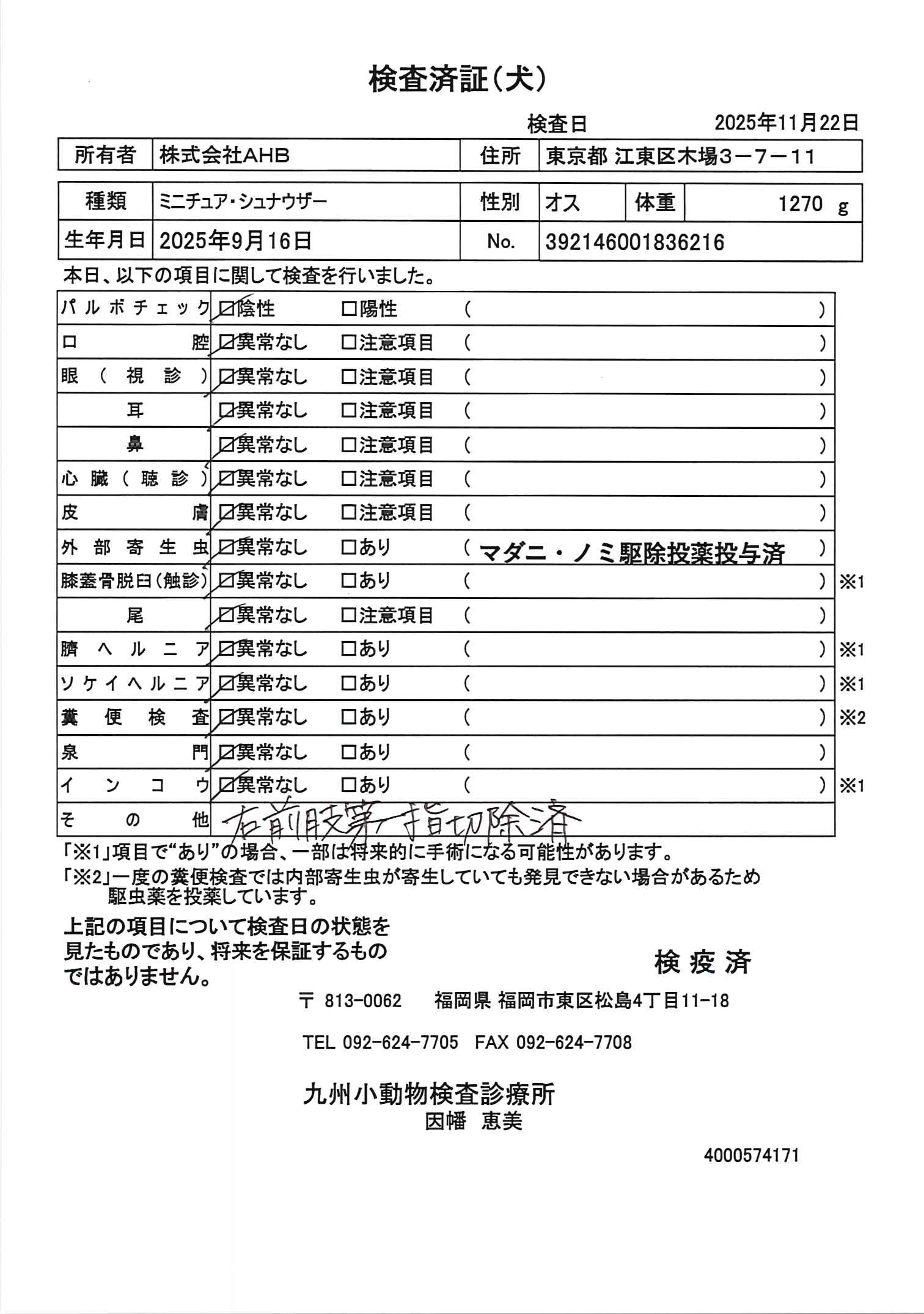 ミニチュア・シュナウザー