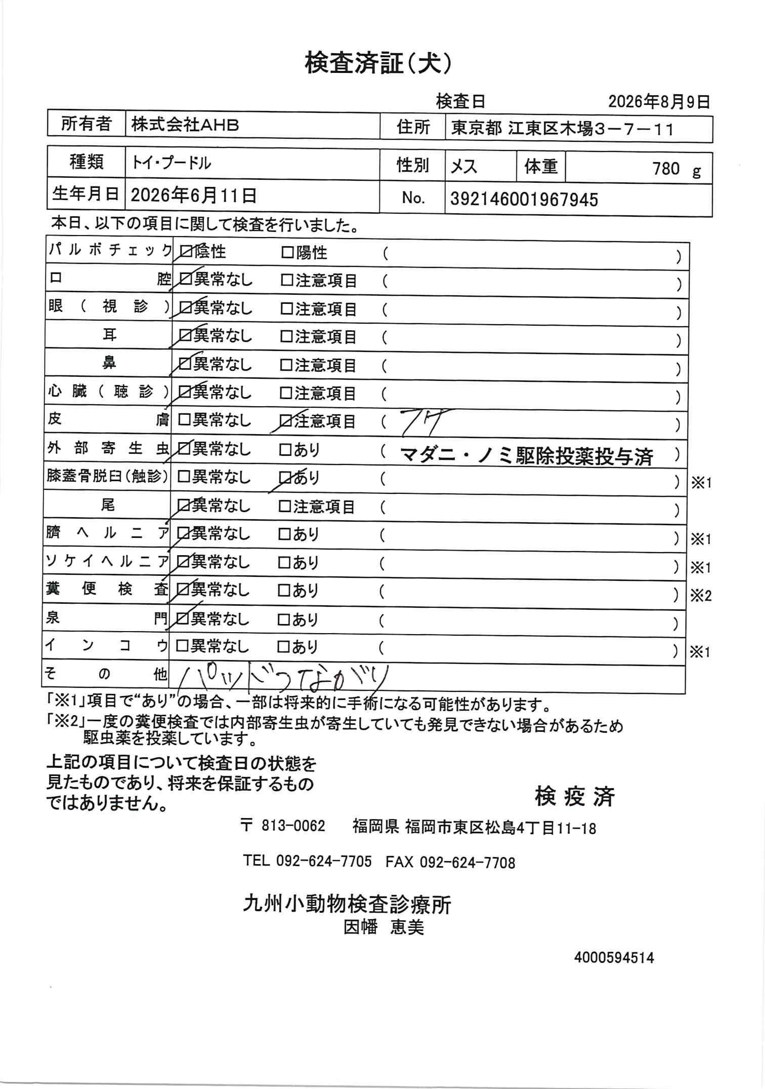 トイ・プードル