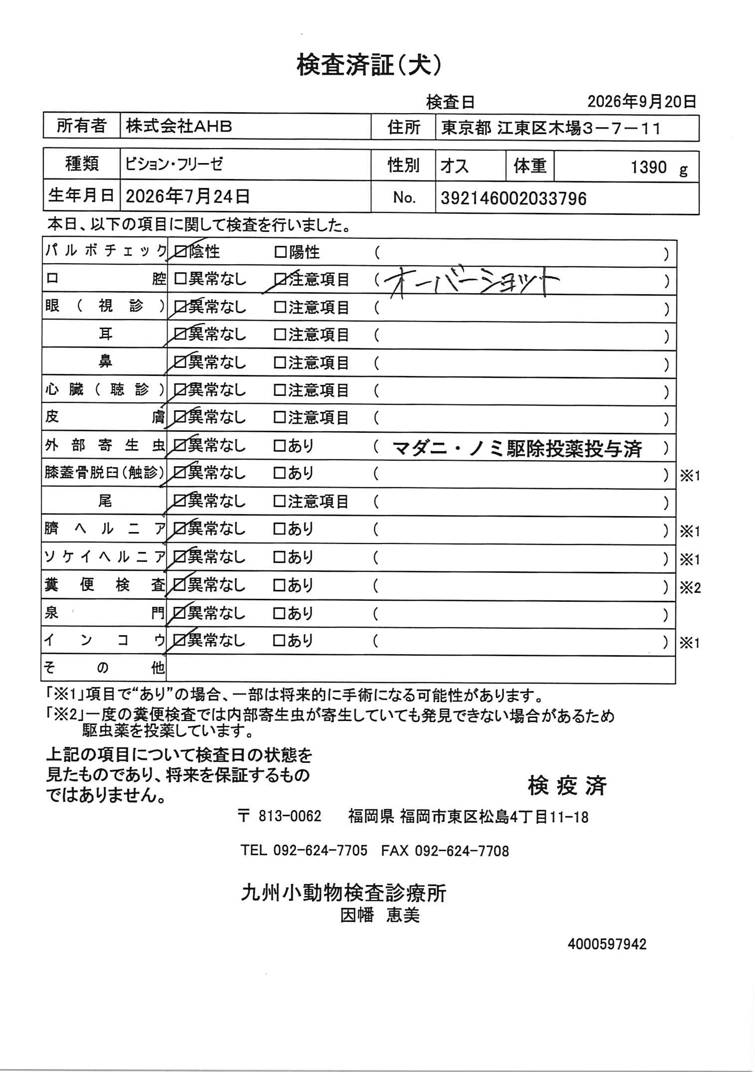 ビション・フリーゼ
