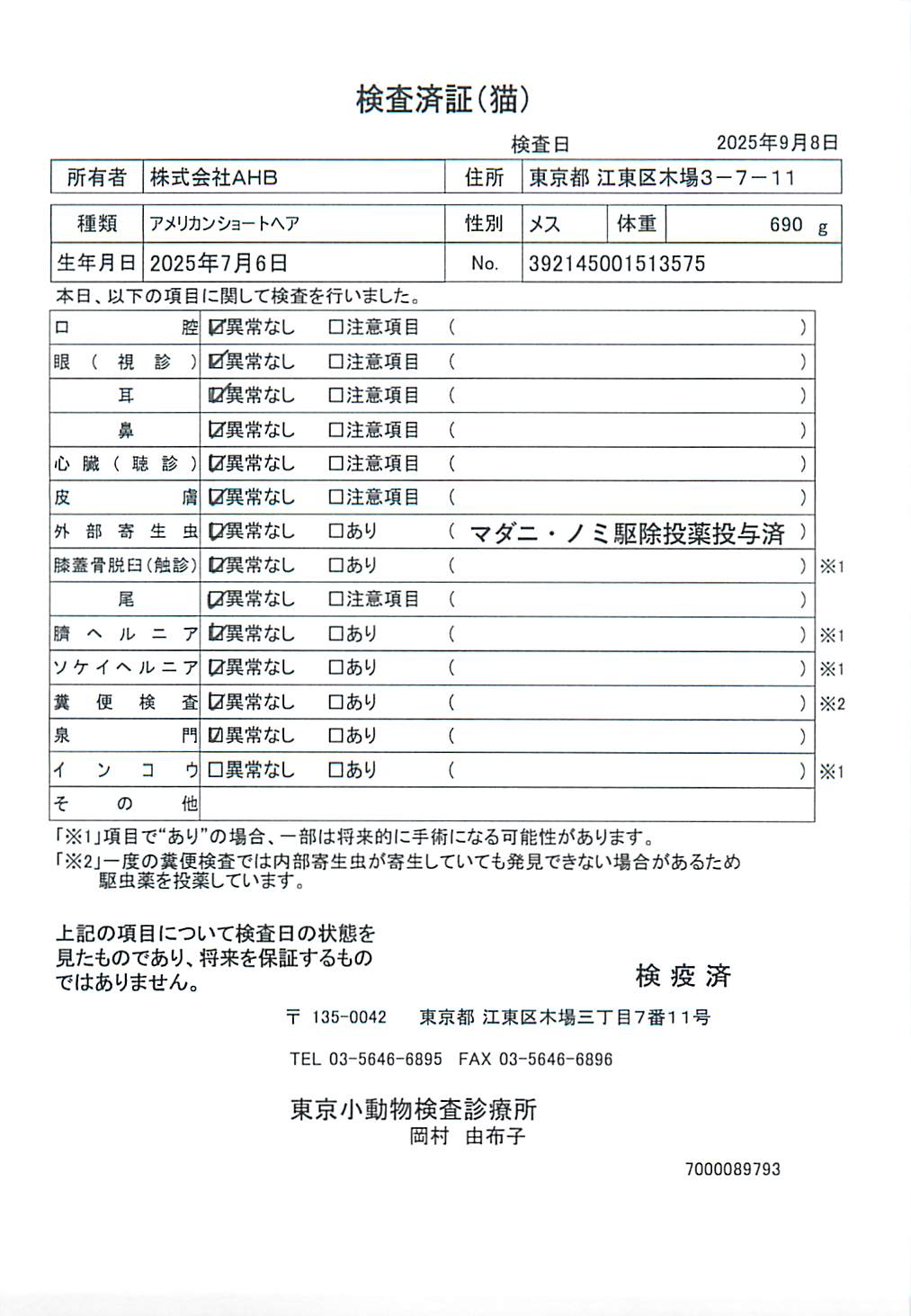 アメリカンショートヘア