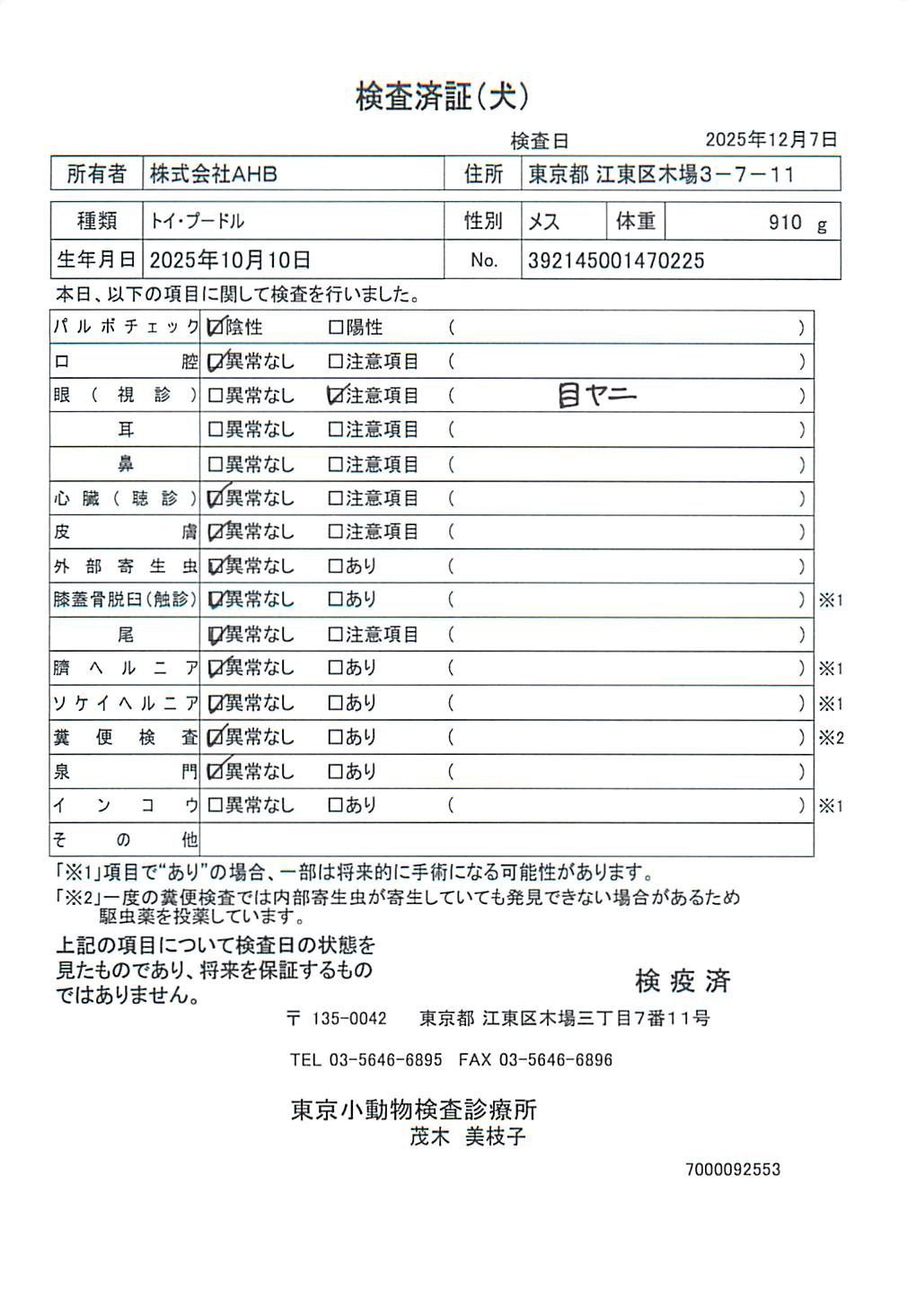 トイ・プードル