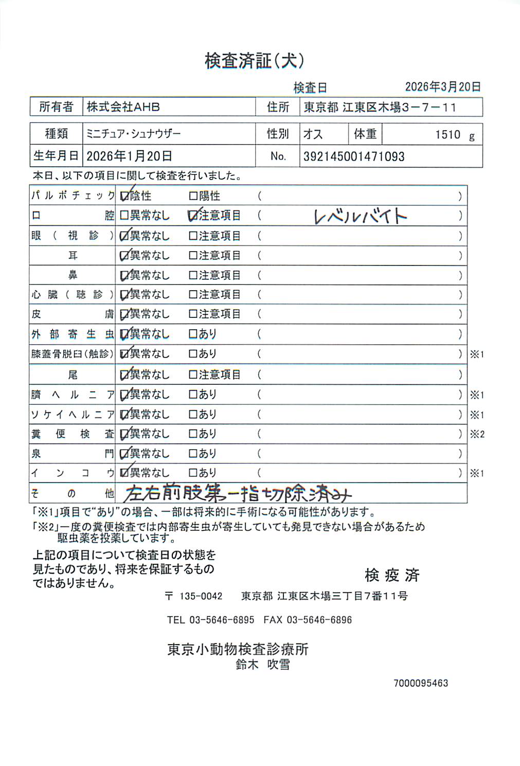 ミニチュア・シュナウザー