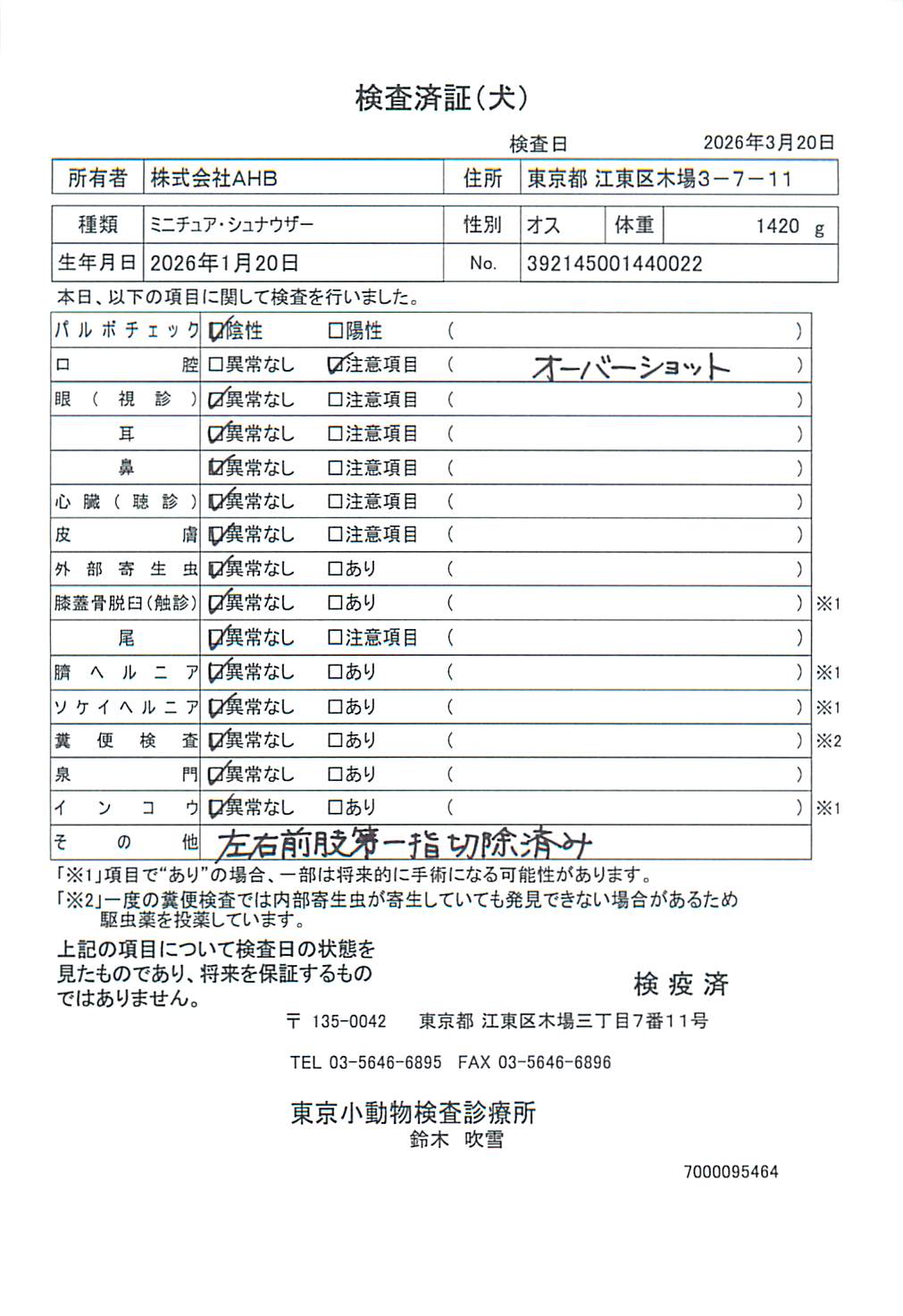 ミニチュア・シュナウザー