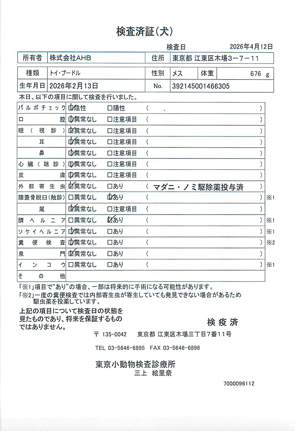 トイ・プードル