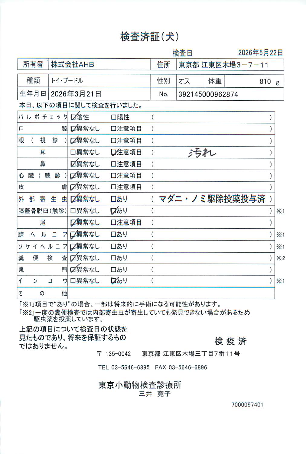 トイ・プードル