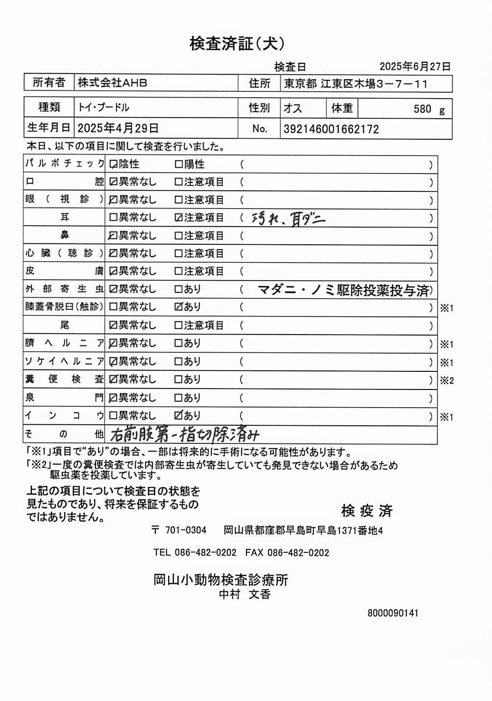 トイ・プードル