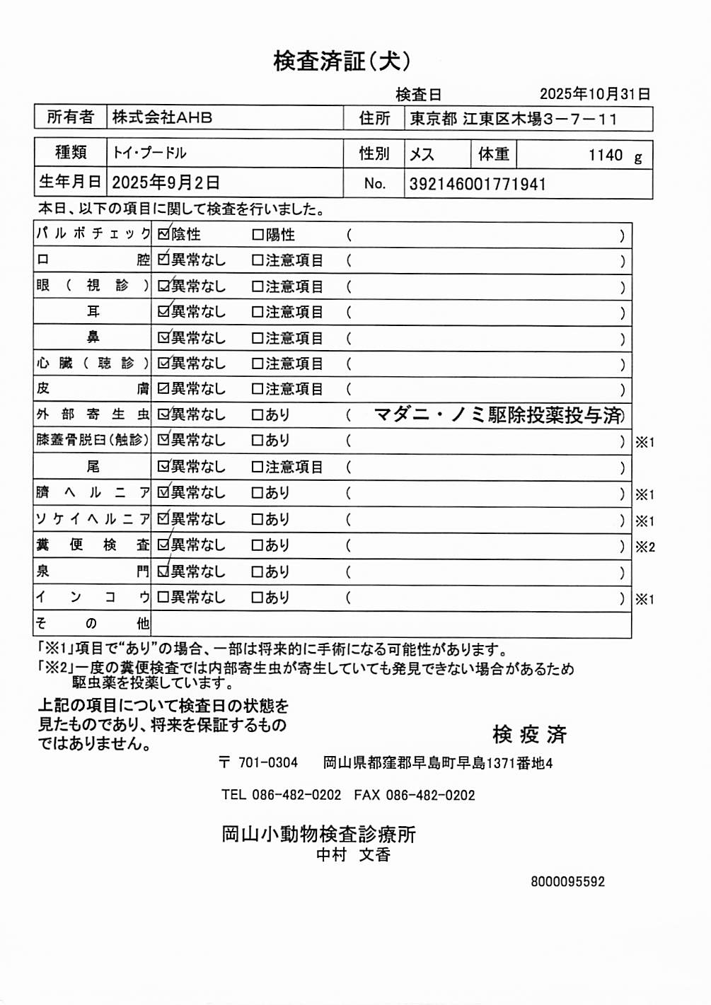 トイ・プードル