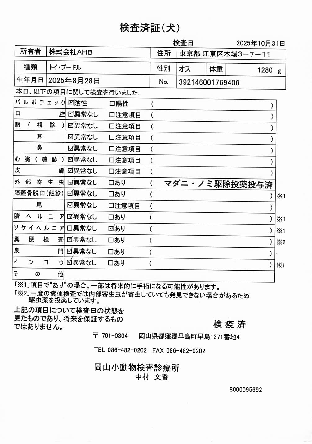 トイ・プードル