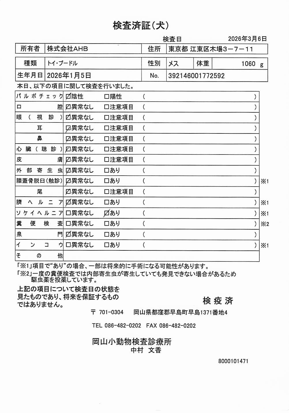 トイ・プードル