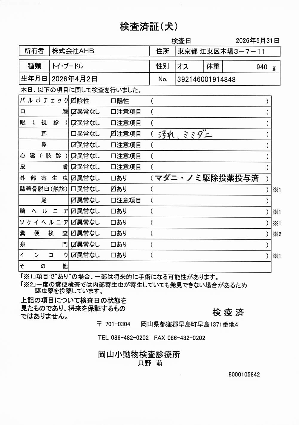トイ・プードル