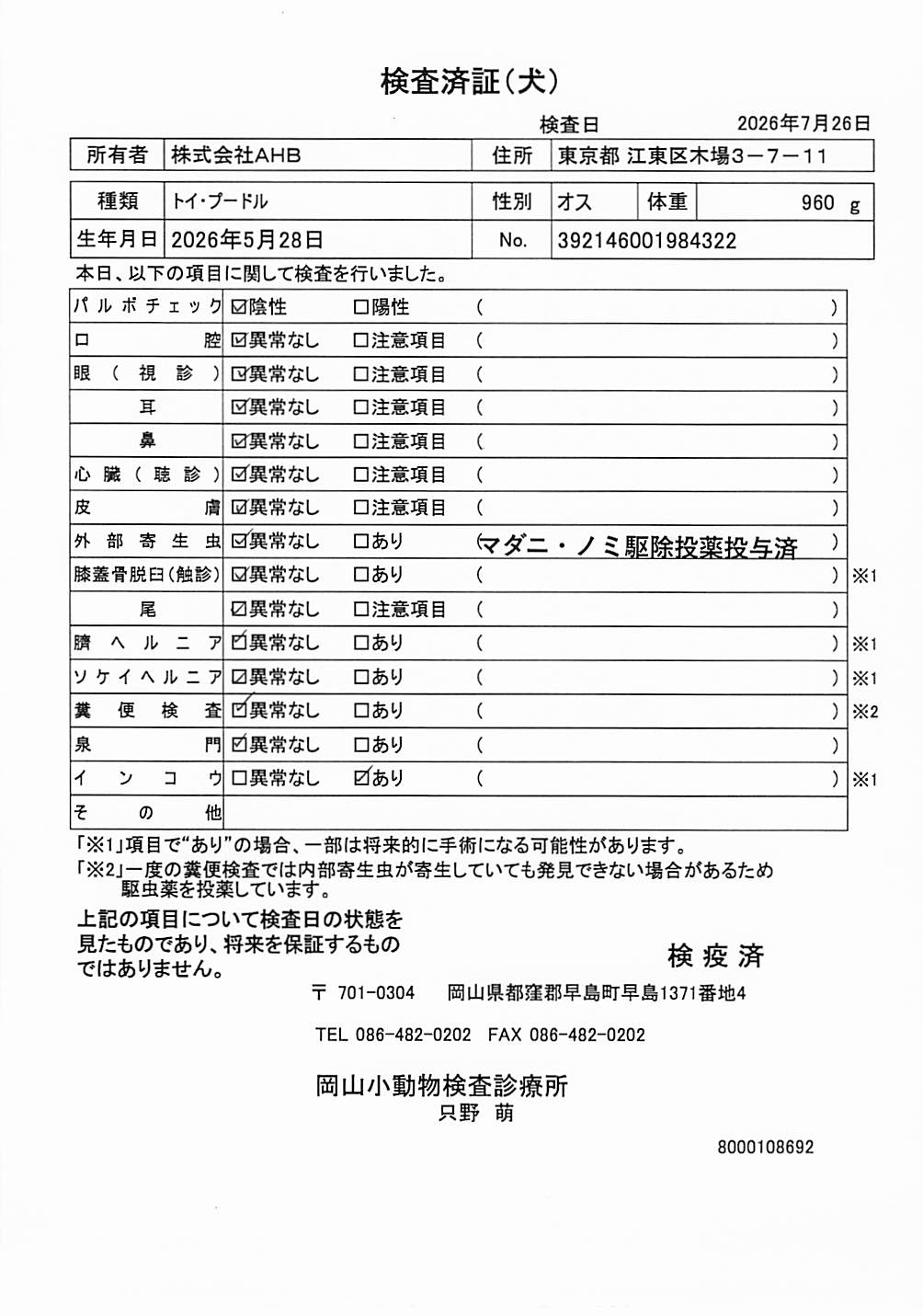 トイ・プードル
