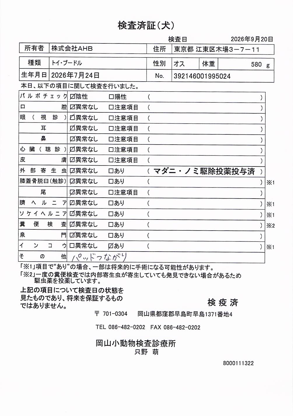 トイ・プードル