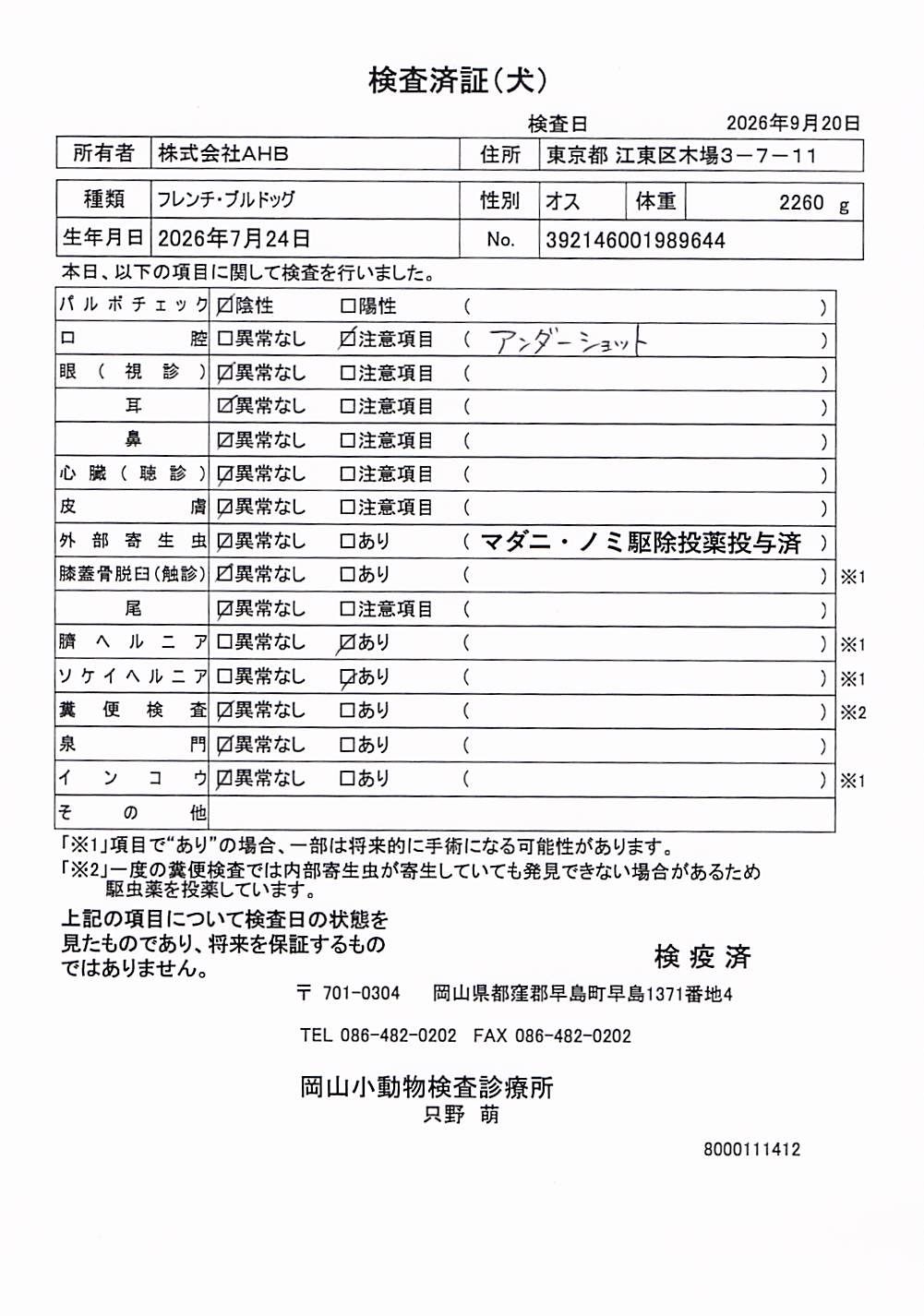 フレンチ・ブルドッグ